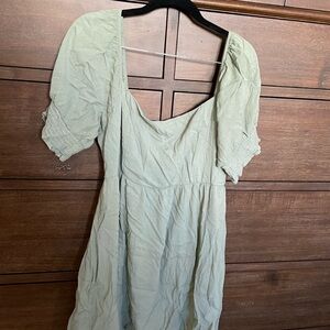 Altar'd State Sage Green Midi Dress